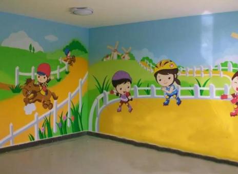 广汉幼儿园墙体彩绘制作流程及注意事项